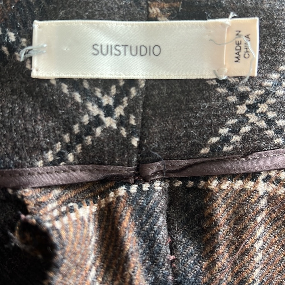 🔹 Suistudio Cecile Plaid Trouser Pant - Picture 3 of 6